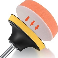 10個セット 電動ポリッシャー用 スポンジバフ 125mm ポリッシャー スポンジ 洗車 研磨スポンジ 車磨き用 バフ 柔らかいの画像