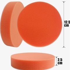 10個セット 電動ポリッシャー用 スポンジバフ 125mm ポリッシャー スポンジ 洗車 研磨スポンジ 車磨き用 バフ 柔らかいの画像