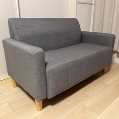ソファ　2人掛け　グレー　おしゃれ　