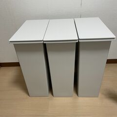 無印良品 ポリプロピレンフタが選べるダストボックス・大 ×3 