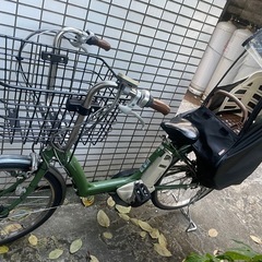 チャイルドシート付き電動自転車 