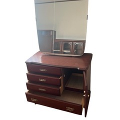 アンティーク鏡台　ドレッサー　木製