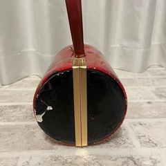 【ジャンク品】赤 花柄 和装 バッグ 撮影用などの画像