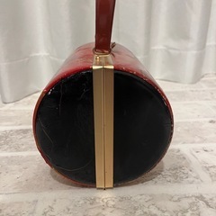 【ジャンク品】赤 花柄 和装 バッグ 撮影用などの画像