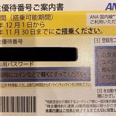 ANA株主優待券