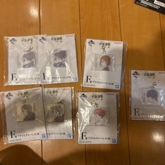 一番くじ 呪術廻戦 各種副賞 ハンカチ、クリアファイル、アクリルチャームの画像