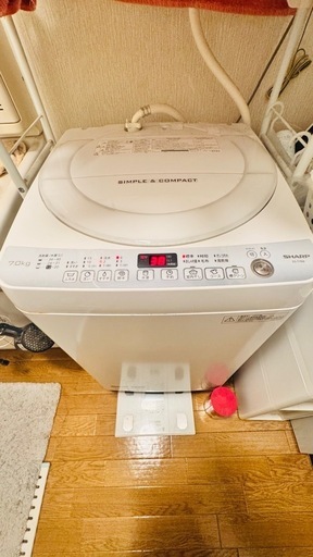 シャープ   7.0kg 白