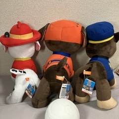 パウパトBIGぬいぐるみ3体セットの画像