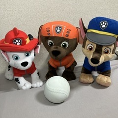 パウパトBIGぬいぐるみ3体セット
