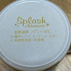 キッズ用カップ マグカップ2セット　スプラッシュオキナワの画像