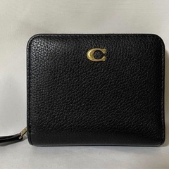 美品　COACH コーチ 二つ折り財布 ビルフォールド 現行品