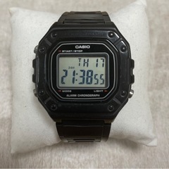CASIO　カシオ　W-218H-1A　ブラック 海外専売 日本...