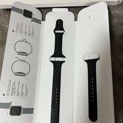 Apple Watch バンド 黒 シリコン 44mmの画像