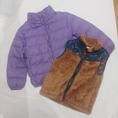 110 ユニクロ　ダウン　ベスト　子供服　キッズ　上着　ジャンバー