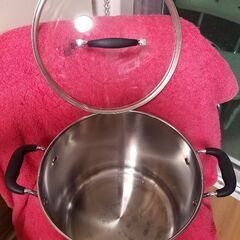 T-fal  ステンレス　両手鍋　寸胴鍋　大型　11.4L　中古品の画像
