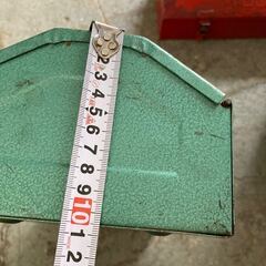 詳細不明 工具箱 ツール ボックス 携帯 持ち運び 出張修理 車載 道具箱 記名有り ツールボックス ビンテージ 昭和レトロ TOOLの画像