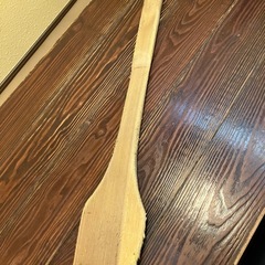 長い　ヘラ　角スパテル　70cm 木製