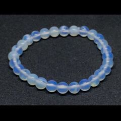 ≒②m→→→j24-1【Premio Fortuna】オパールブレスレット　オパール(蛋白石)6ミリ珠を使用 非宝石品質オパール　0069の画像