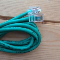 LANケーブル 2m CAT-5e （AWM E101344 2835 60 30V SPACE SHUTtE-C）★緑色の画像