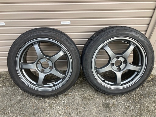 メーカー不明アルミホイール&タイヤ　16-7J  4H PCD100 OFF +38 ビッツ　アクア　ロードスター等に