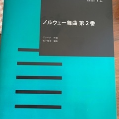 楽譜　ノルウェー舞曲第二番　バンドジャーナル付録