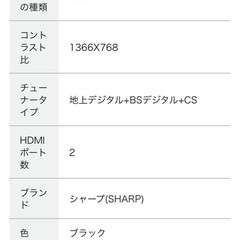 19インチTVの画像