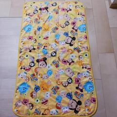 【美品】ベビー布団 敷きパット ボア素材 ディズニー ツムツム　...
