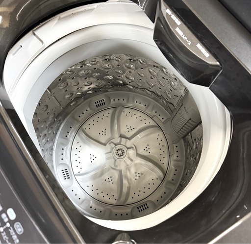 札幌市内配送可 【6ヵ月保証付き】美品 21年製 ニトリ 6kg 全自動洗濯機 NTR60BK ブラック