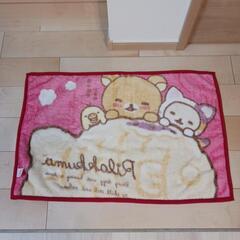 【美品】リラックマ ブランケット ひざ掛け毛布 60cm×90cmの画像