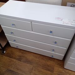 ★ジモティ割あり★  チェスト ホワイト H76×D40×W10...