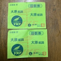 大原航路往復券
