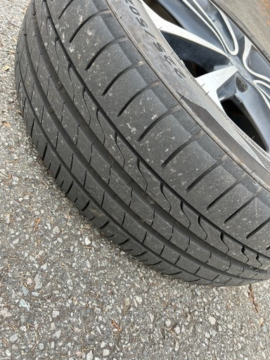 社外アルミホイール4本+ノーマルタイヤ4本セット　WREST(ヴァレスト)WS-4 　225/50R18 18インチ　エスティマ セレ