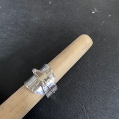 シルバーアクセサリー　スプーンリング　手作り指輪　ハンドメイドリング