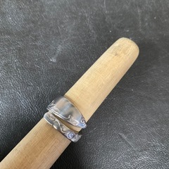 シルバーアクセサリー　スプーンリング　手作り指輪　ハンドメイドリング