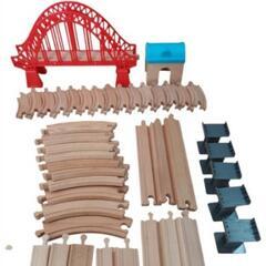 BRIO IKEA トイザらス 木製レール 道 電車 セット 知育玩具の画像
