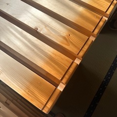 【お引き取り先が決まりました】すのこベッドのすのこ(シングル〜ダブル対応可)の画像