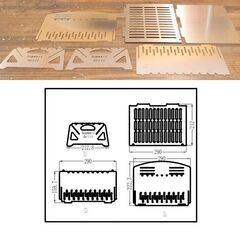 SUPWELL バーベキューグリル BBQグリル＆焚き火台 折りたたみ可能 簡単組立 BBQ・アウトドアの画像