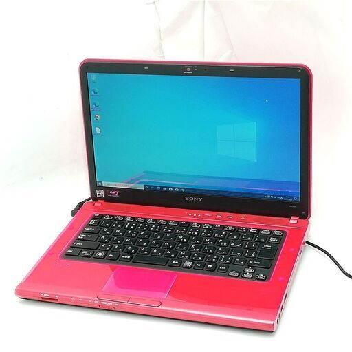 ノートPC SONY VPCCA4AJ レッド i5 8GB BD Win10