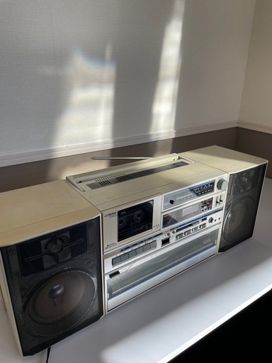 ビクターレコードプレーヤー ターンテーブル カセット オーディオ ラジカセ