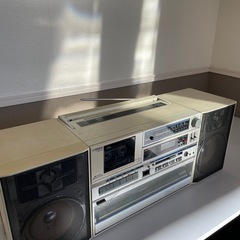 ビクターレコードプレーヤー ターンテーブル カセット オーディオ...