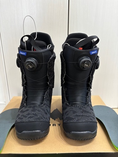 中古美品　2022-23 BURTON SWATH BOA BLACK スノーボード ブーツ バートン スワス ダブルボア ブラック　サイズ8(26cm)