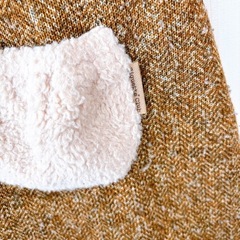 👧130cmキムラタン*ビケットクラブ裏起毛あったかジャンパースカート中古美品!!の画像