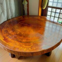 一枚板のテーブル　差し上げます
