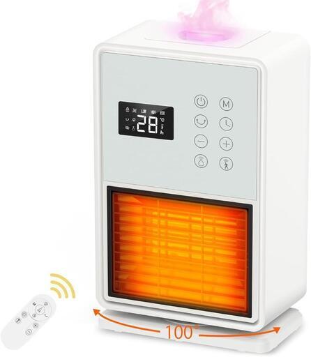 ☆★新品未使用★☆ セラミックヒーター 1台4役 ヒーター・超音波加湿・空気清浄・ナイトライト