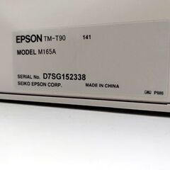 ② エプソン 現状品 レシートプリンター TM-T90 141 M165A  80mm ラベル 通電のみ確認済み EPSON ジャンク品 札幌市 中央区の画像
