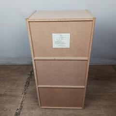 1175 【美品】カラーボックス 3段 ①  (987926)の画像