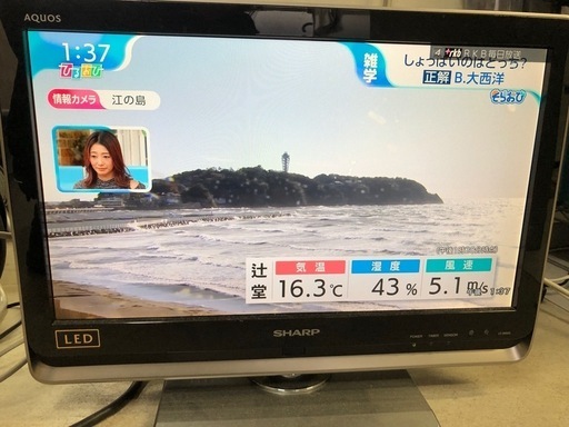SHARP 20型　液晶カラーテレビ　LC-20DEZ3 2010年製OU112803