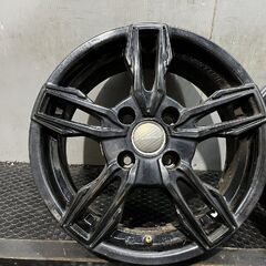 EURO TECH ユーロテック 社外ホイール 15インチ 4本 6J4HPCD108+25 ブラック プジョー シトロエン等　(MHD247)クレジットカード QRコード決済可能の画像