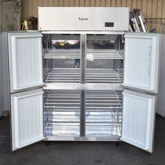 ≪zyt1777ジ≫ fujimak/フジマック 業務用冷蔵庫 FR1280Ki 縦型4ドア 幅120cm AC100V 2016年 簡易冷却確認済 現状品 中古厨房機器/宮城県仙台市 60817-10の画像