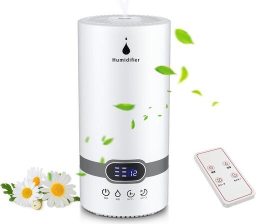 ☆★新品未使用★☆ 加湿器 大容量 5L アロマ 12畳以上対応 超音波式 上から給水 ホワイト